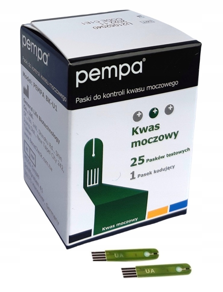 

Pempa Benecheck paski do pomiaru Kwasu Moczowego