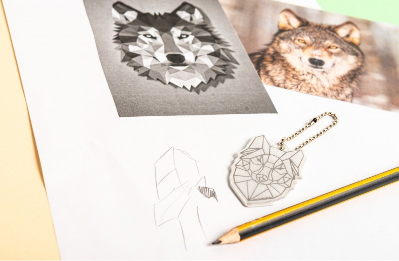 BRELOK ODBLASKOWY WILK GEOMETRYCZNY SCANDI TATOO Rodzaj brelok