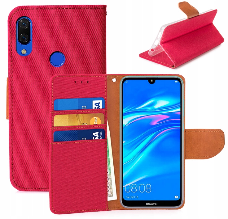 

Etui Portfel Canvas do Huawei Y7 2019