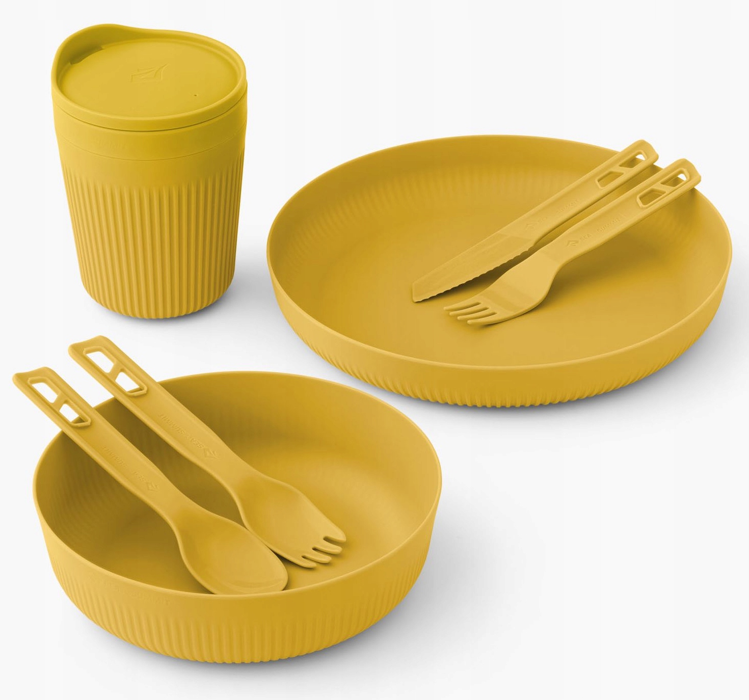 Sada nádobí Sea To Summit Passage Dinnerware pro 1 osobu žlutá