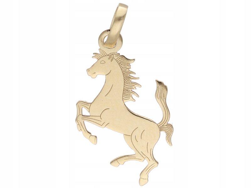Zlatý přívěsek 585 kůň koník, módní vzor jako dárek, elegantní