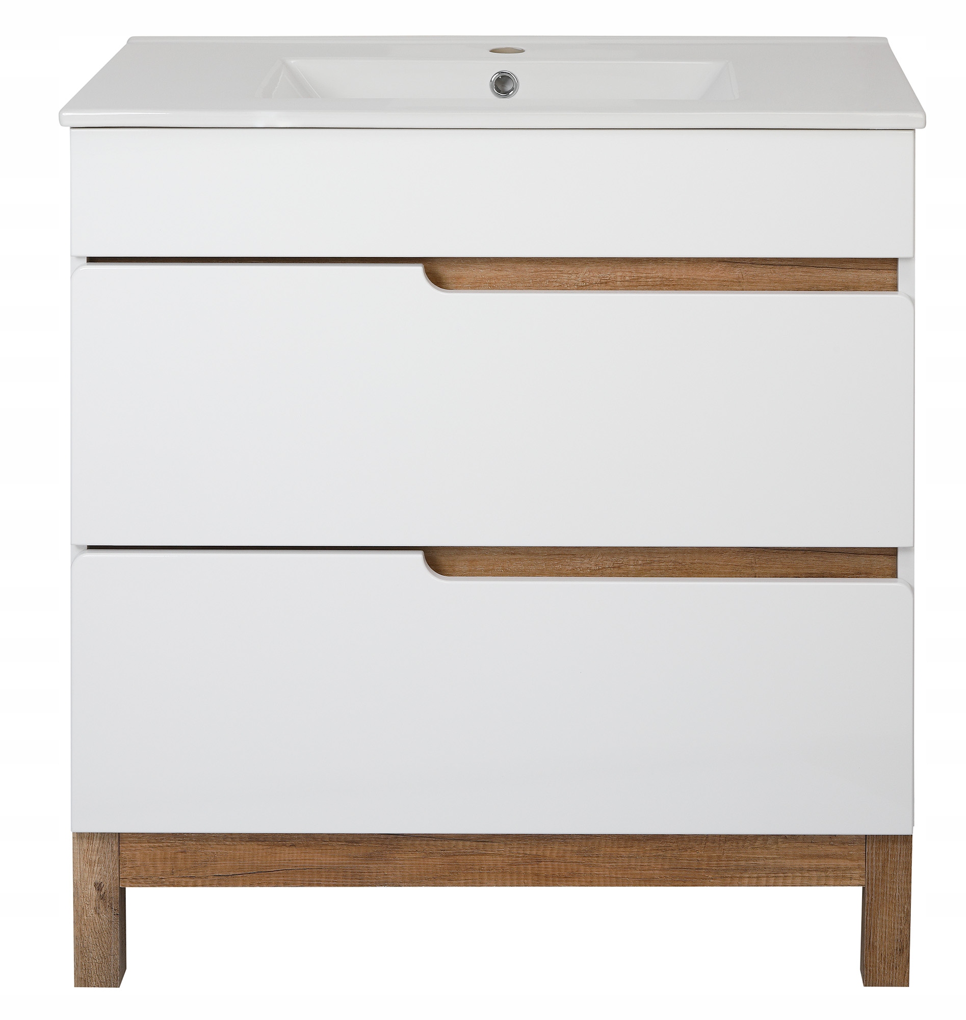 Szafka SPEK 80 cm biała Głębokość mebla 45.7 cm