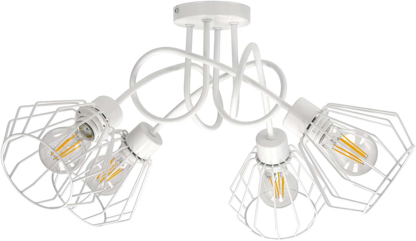 

Lampa Sufitowa żyrandol Wisząca Loft drut Brylant