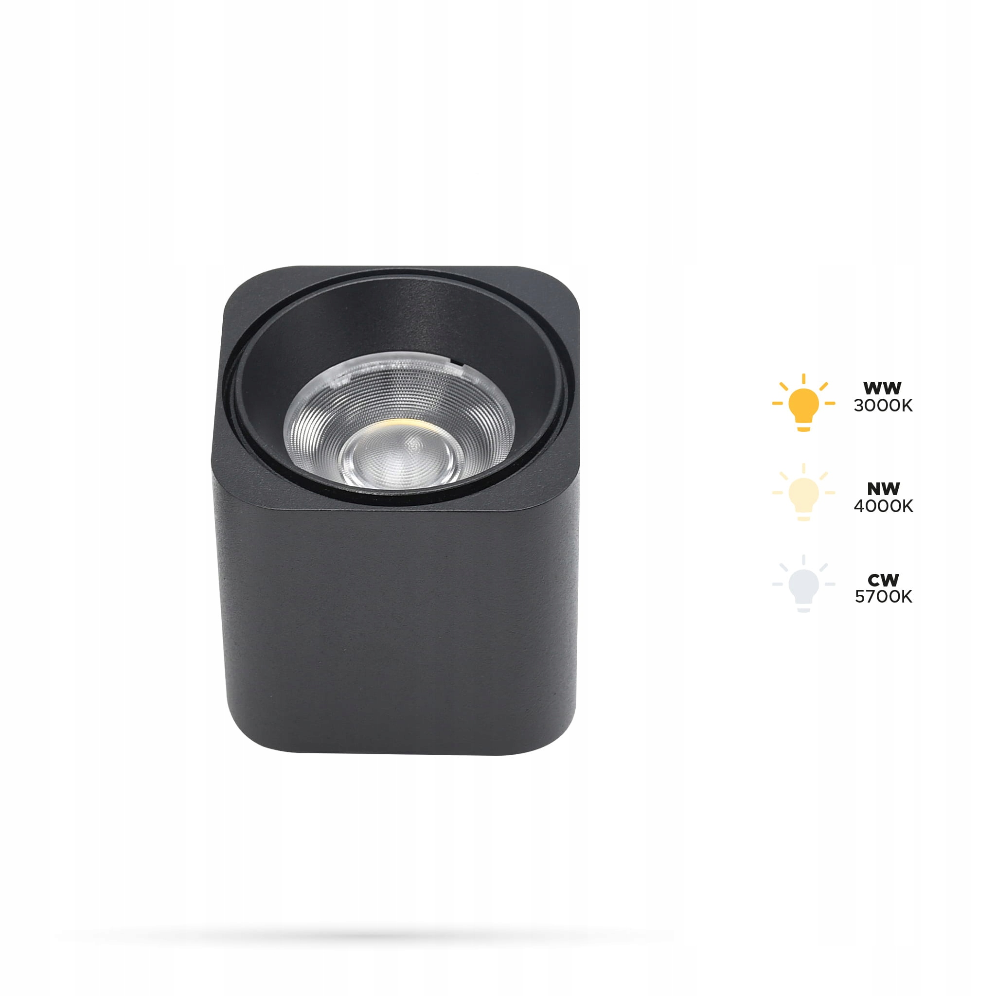 Reflektor Spot 6W D63 Slim Track i FiberFLEX 48VDC 3CCT 3000K,4000K,5700K