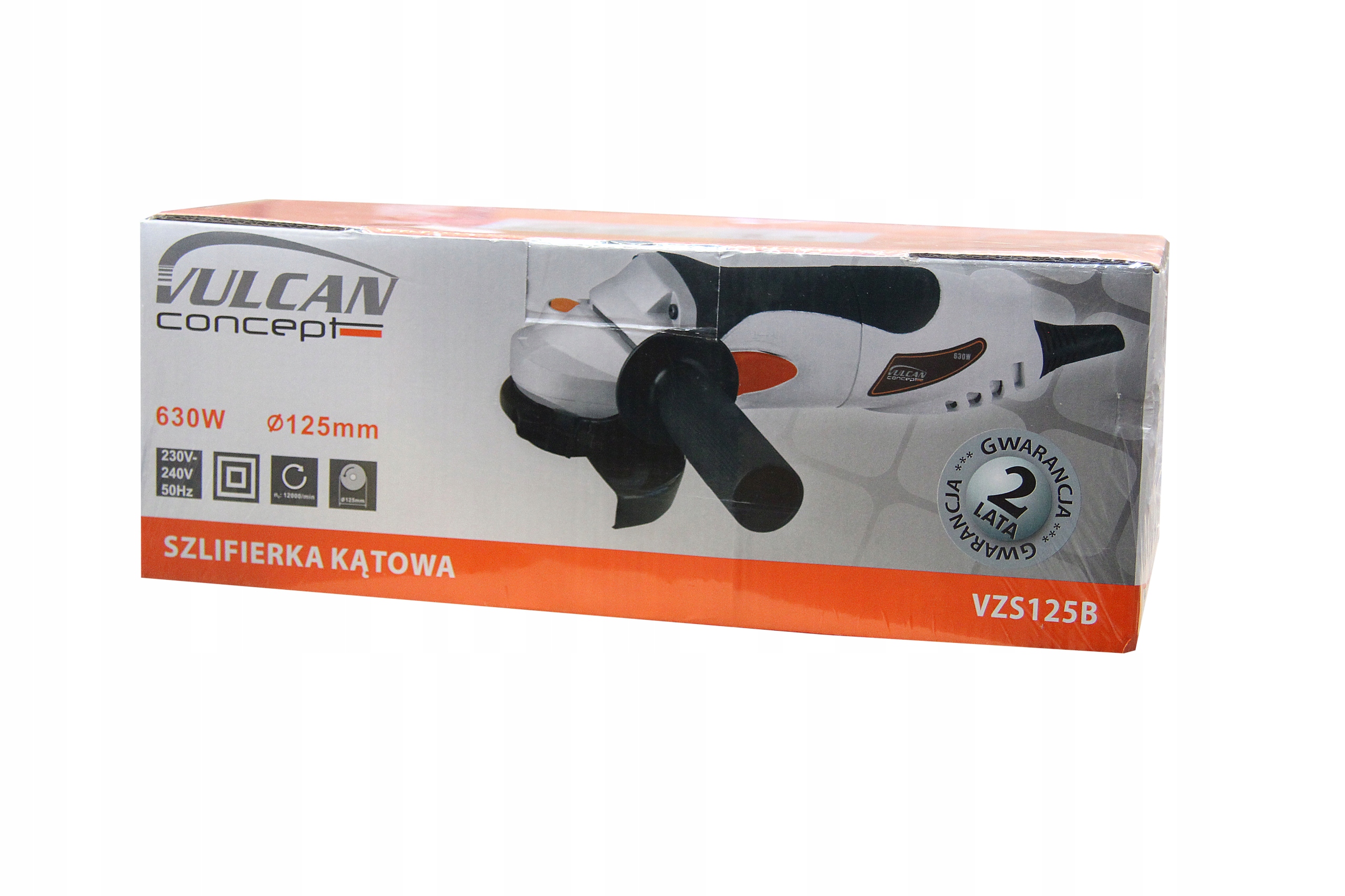 УГЛОВАЯ ШЛИФОВАЛЬНАЯ МАШИНА, 125 ММ, 630 ВТ, 11000/МИН, CONCEPT