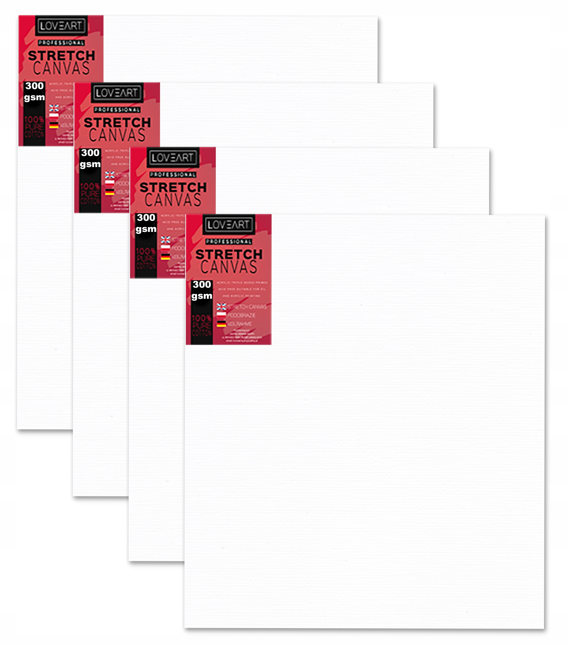 Malířské Plátno malířské bavlněné plátno 40x60cm Loveart na malování Sada