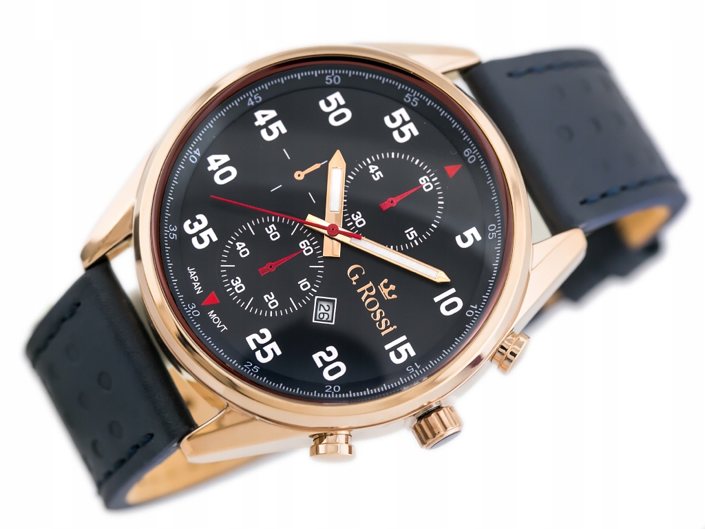 

Zegarek męski G. Rossi zg215f +box +grawer