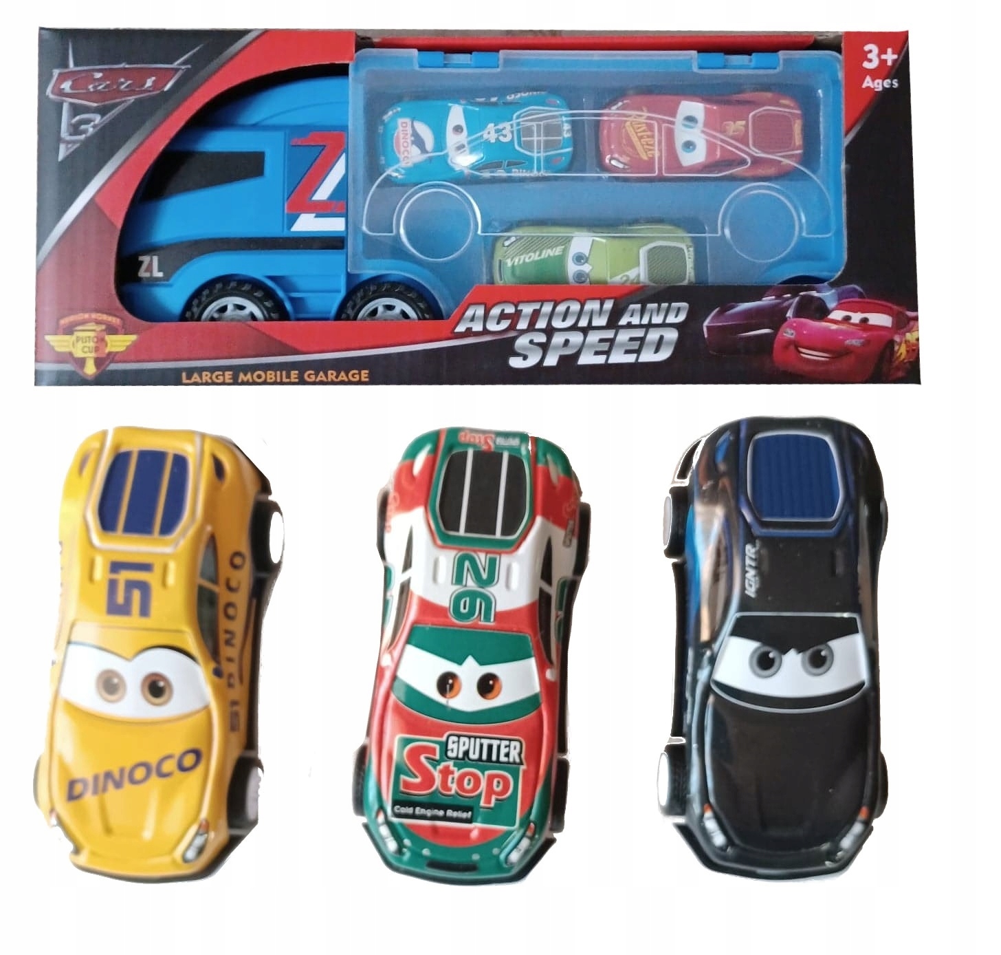 

Auto Transporter Walizka 3 Autka Napęd Wyrzutnia