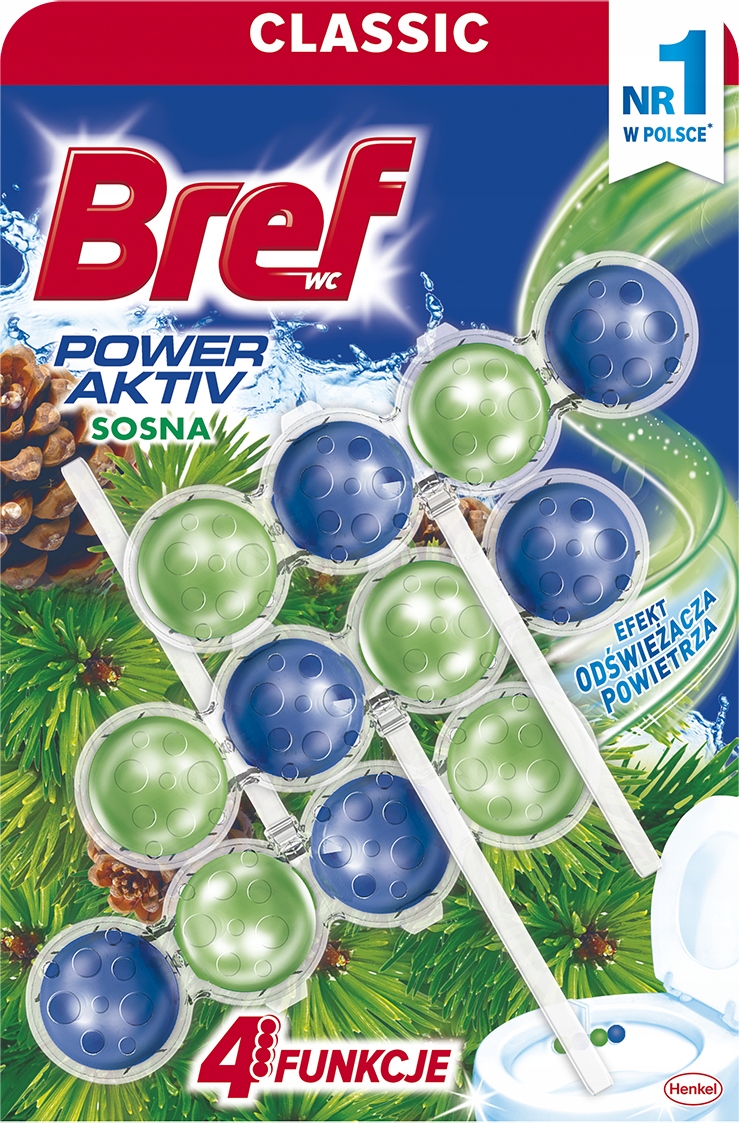 

Zawieszka do Wc Bref Power Aktiv Sosna 3x50g