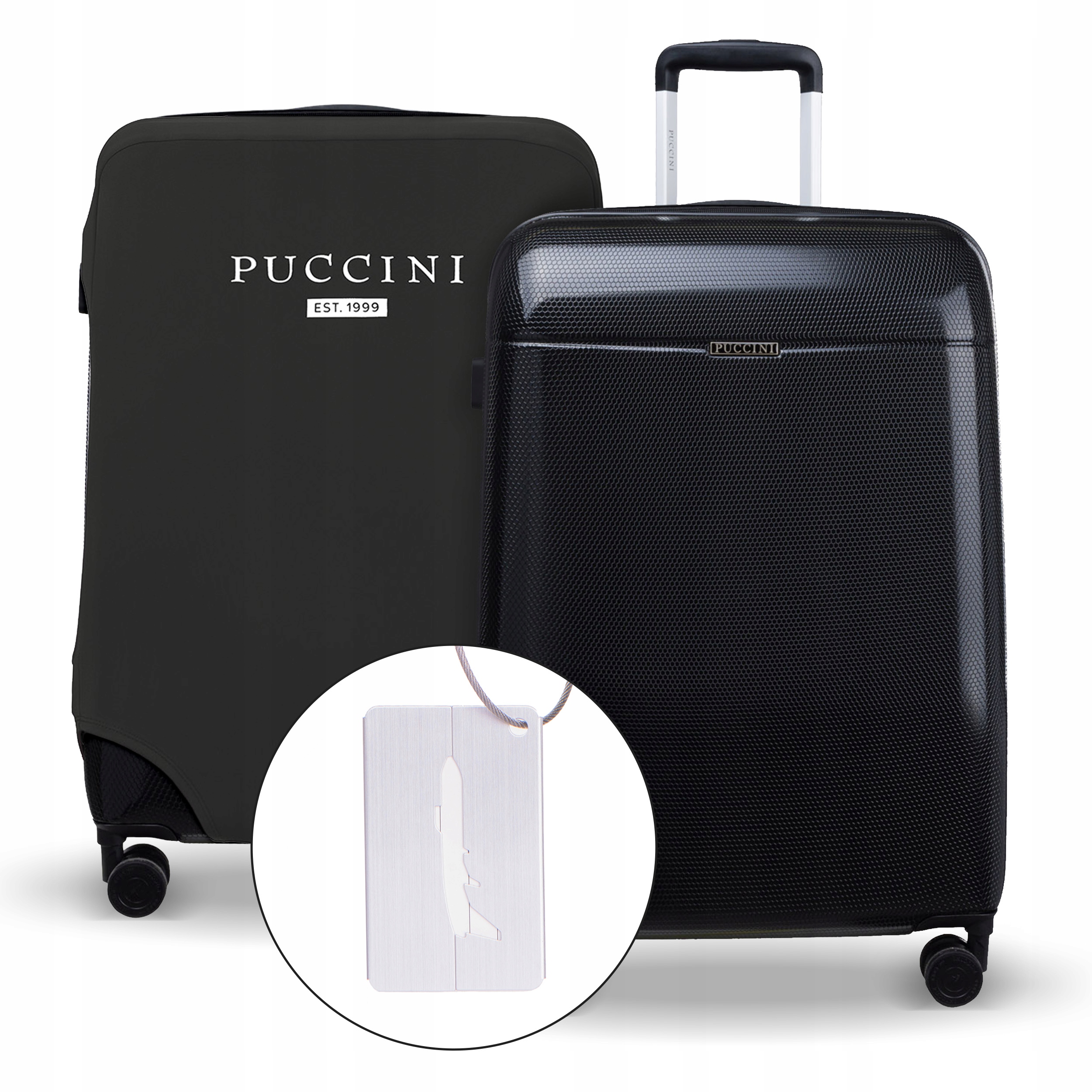 Střední cestovní kufr 4 kolečka tvrdý Puccini Obal identifikátor