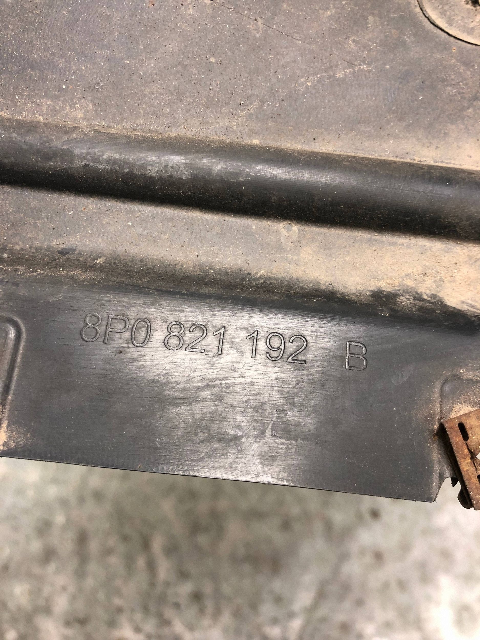 mudguard NOSEK right front AUDI A3 8P LIFT 8P0821192B
