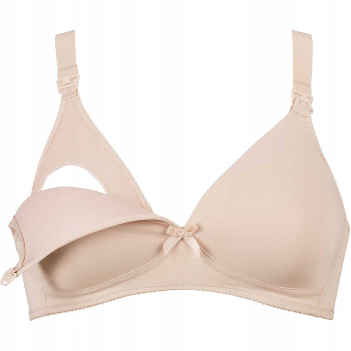 Podprsenka pro kojící maminky bez kostic 5666 Naturana Béžová 80D