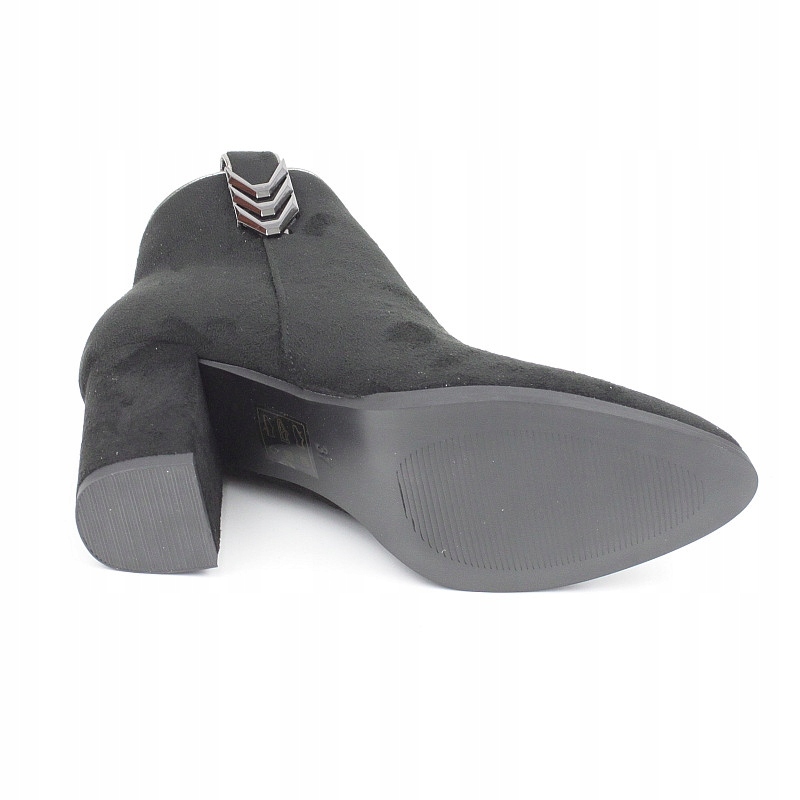 FILIPPO CZARNE OCIEPLANE BOTKI SŁUPEK DBT1023 39 Marka Filippo