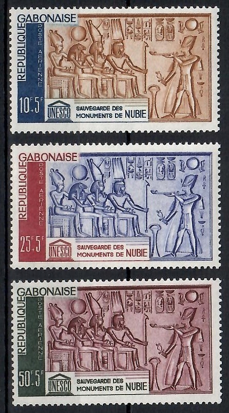 Gabon 1964 Mi 193-195 Czyste **
