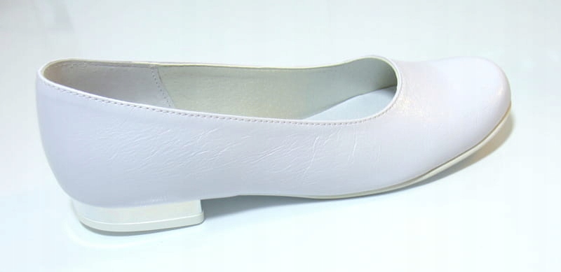 balerinki MIKO 810 r.36 białe,KOMUNIJNE Marka Inna marka