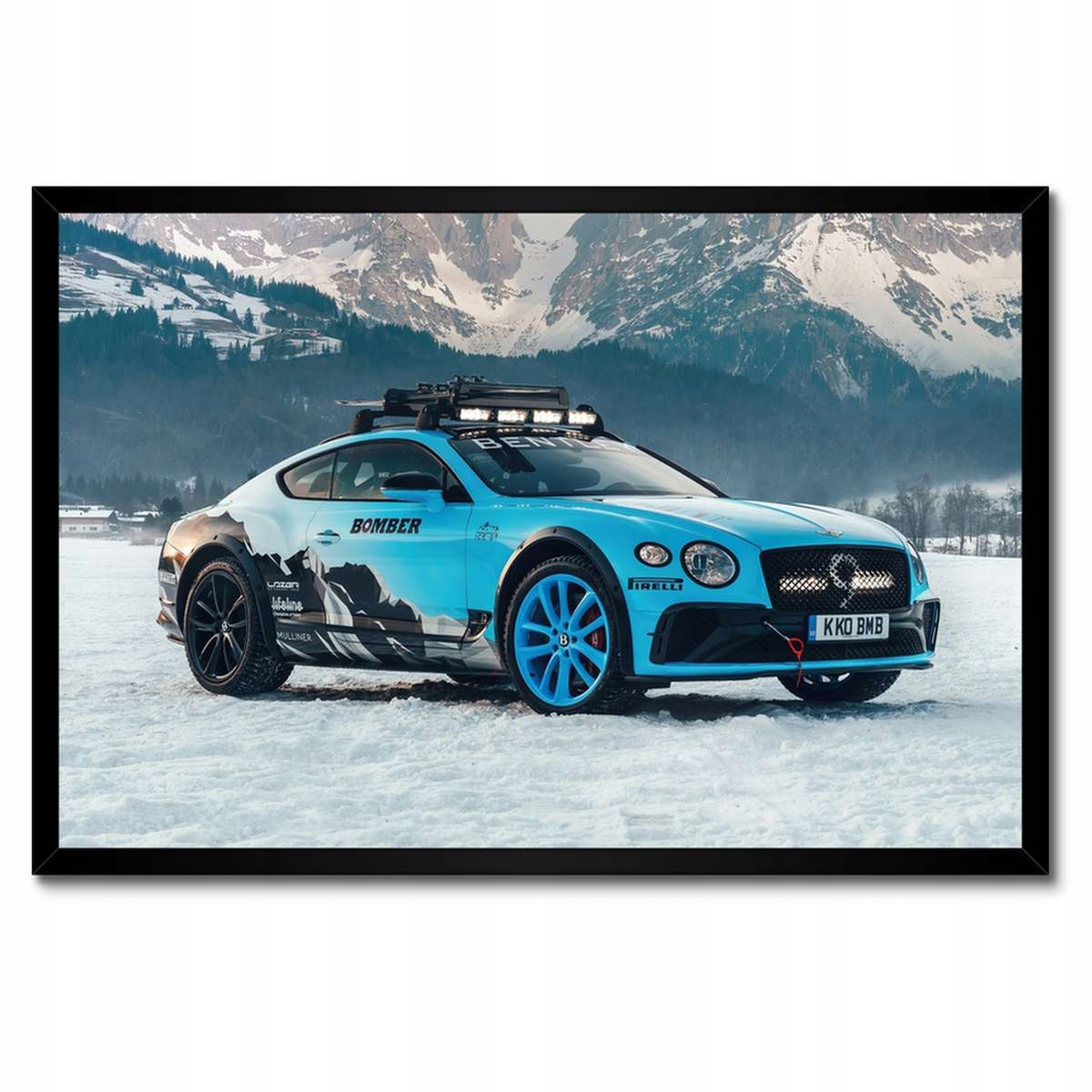 Plakáty v rámu 60x40 Bentley v zimním období Zima