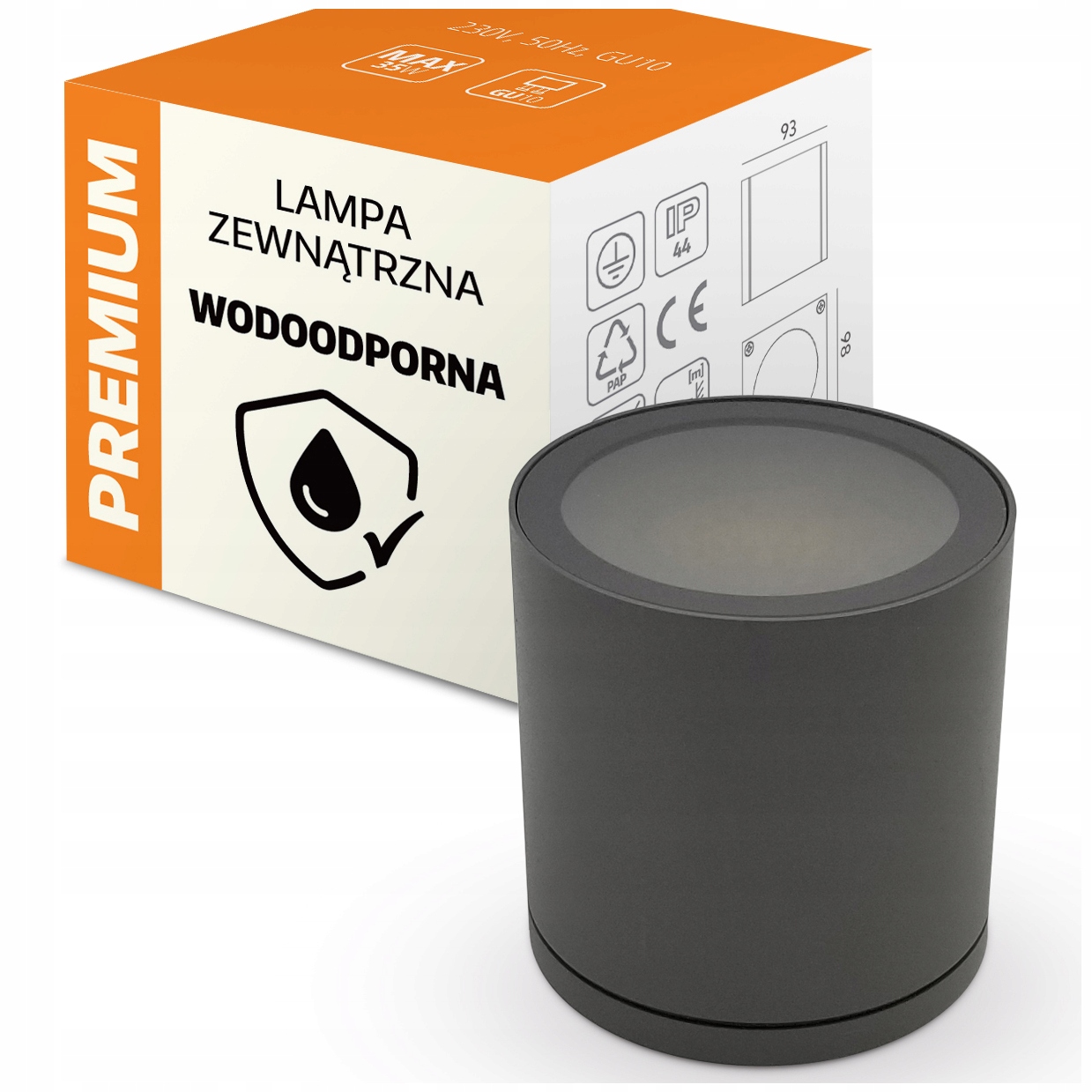 

Lampa Sufitowa Zewnętrzna Plafon Led Ogrodowa IP44