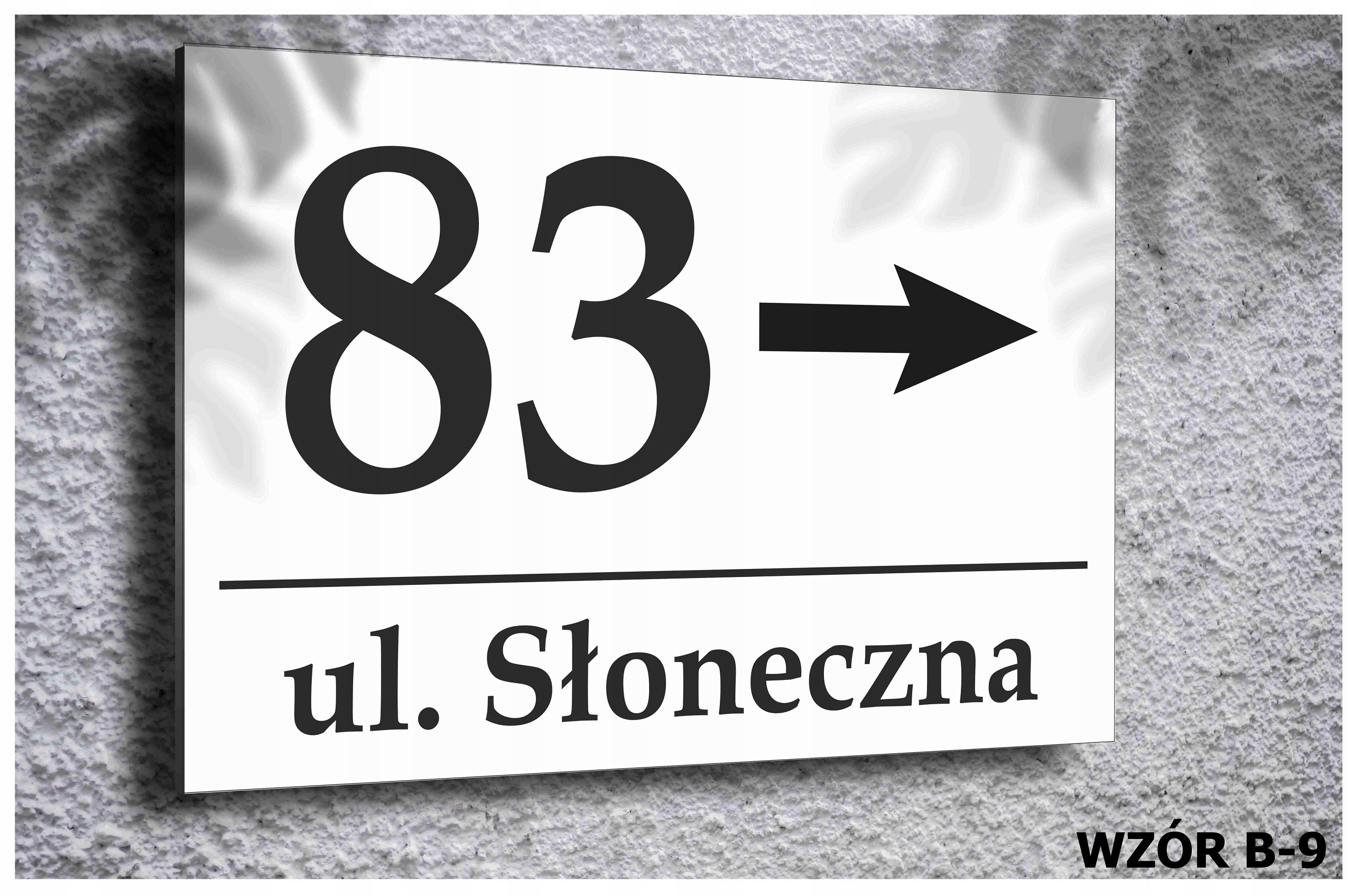 Tabliczka Tablica ADRESOWA ALUMINIUM Nr DOMU 20x30
