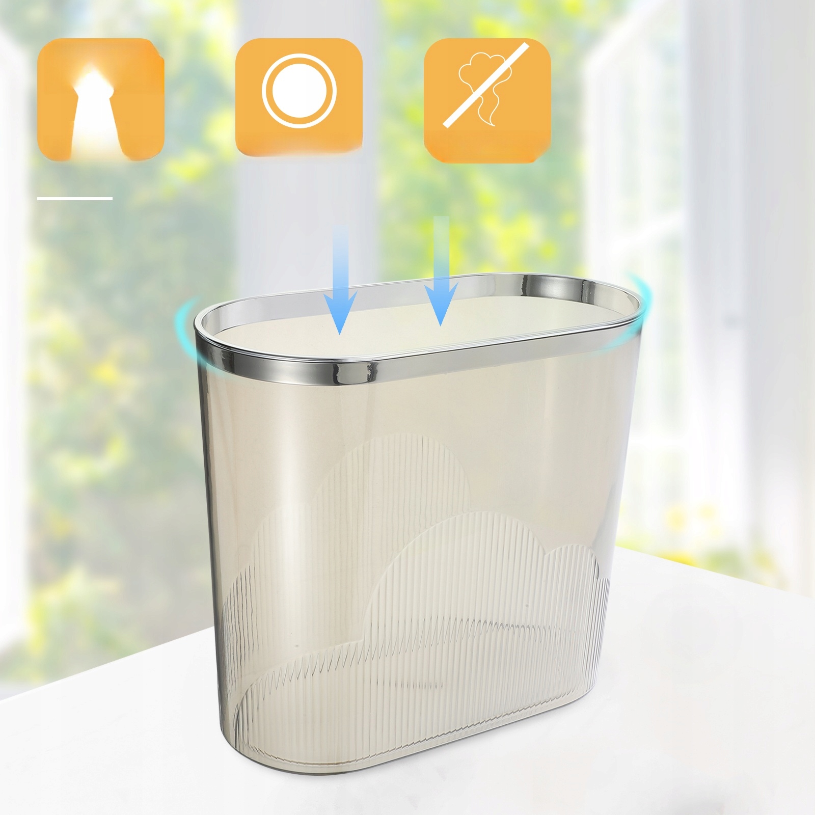 ZEWNĘTRZNY KOSZ NA ŚMIECI POD BIURKIEM KOSZ NA ŚMIECI Marka bez marki