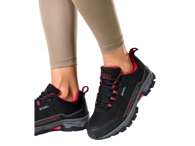 BUTY TREKKINGOWE DAMSKIE GÓRSKIE TURYSTYCZNE SPORTOWE SOFTSHELL LEKKIE r 41