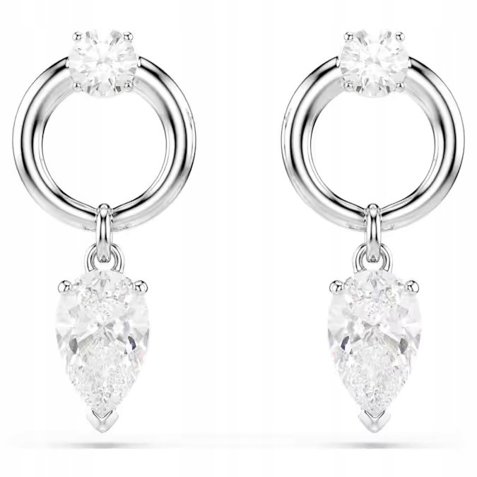 Náušnice Swarovski Mesmera Závěsné Zirkon bílá Ocel rhodiovaná Tužka