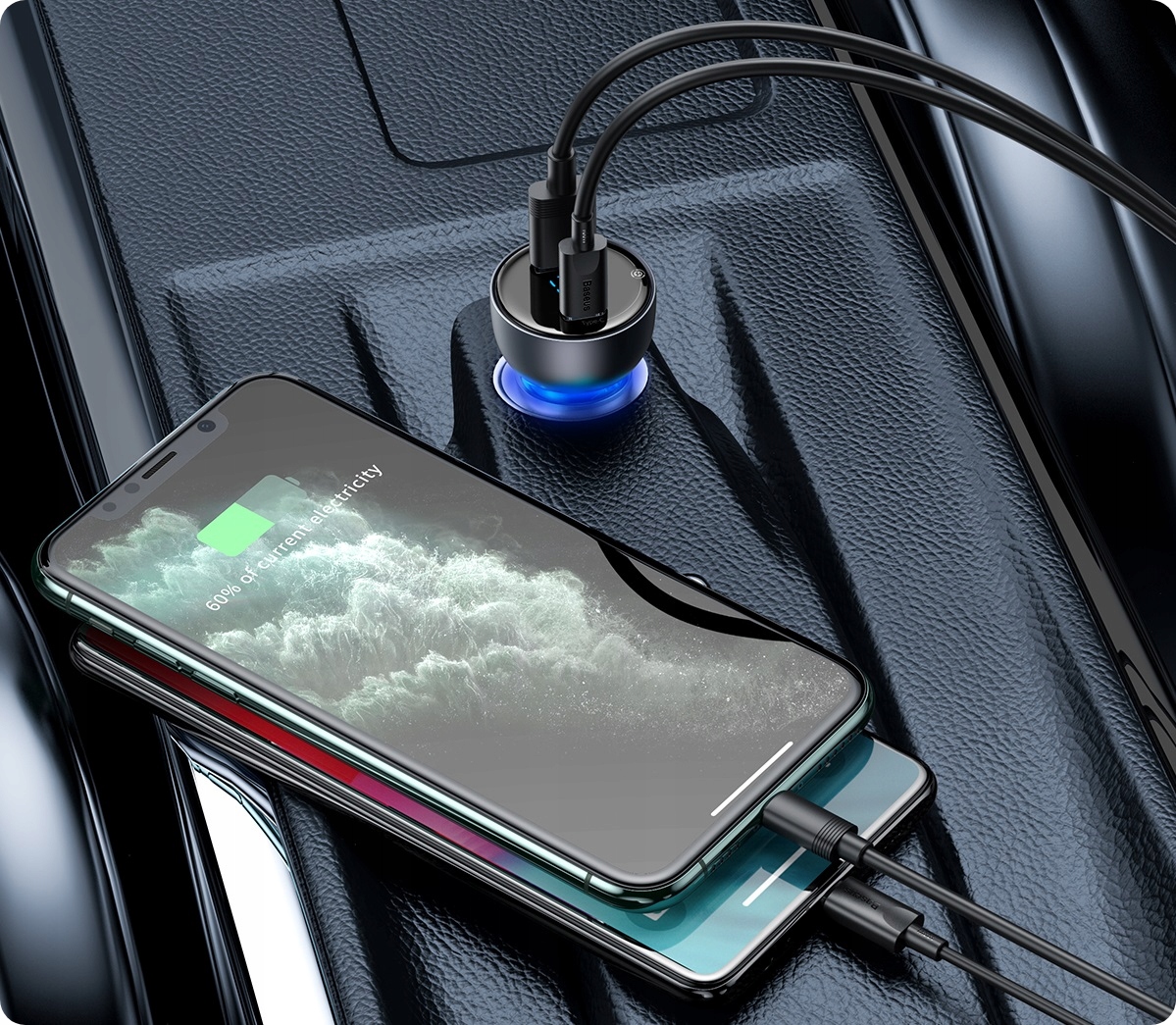 BASEUS SZYBKA ŁADOWARKA SAMOCHODOWA USB-C TYPE-C USB 65W PD QC 4.0 AFC Producent Baseus