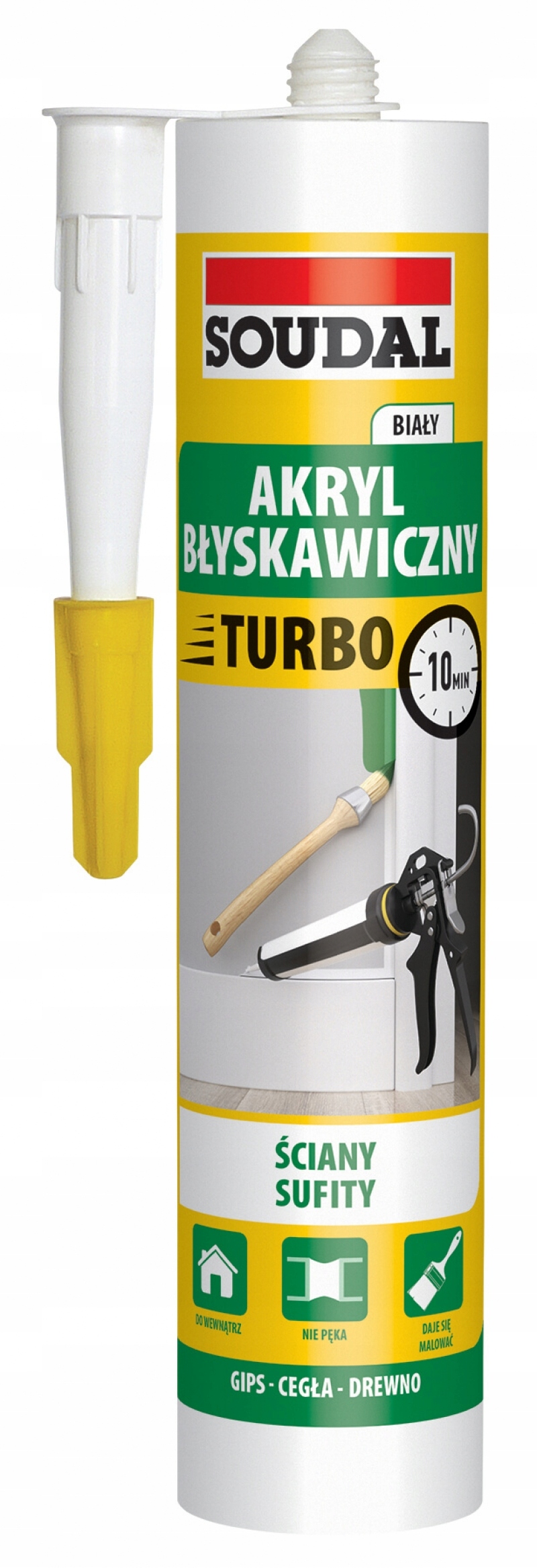 

Soudal Akryl Błyskawiczny Express Biały 280 ml