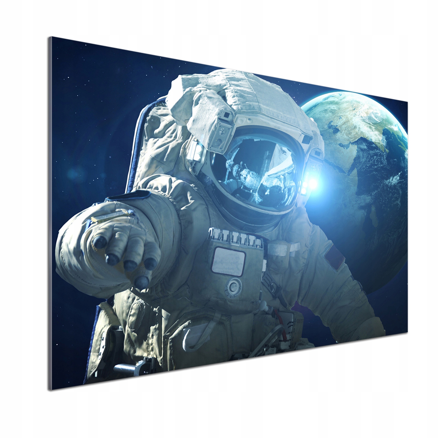 Panel dekor sklo Kozmonaut 100x70 cm Lepidlo