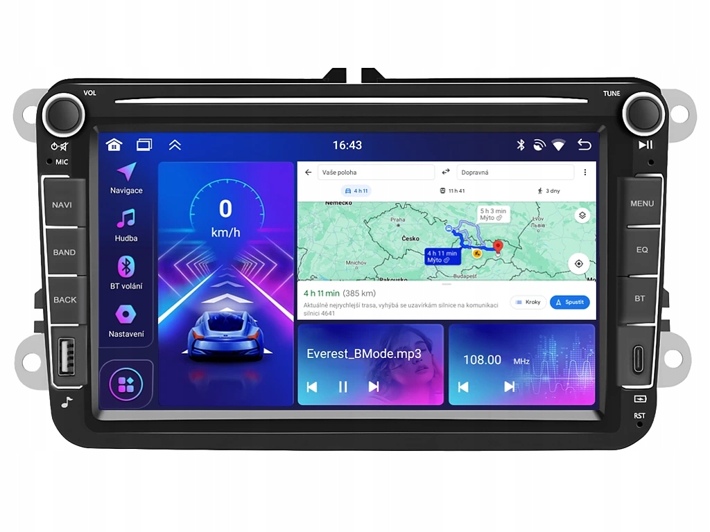 Bmode 2DIN autorádio BW60 Android s Gps