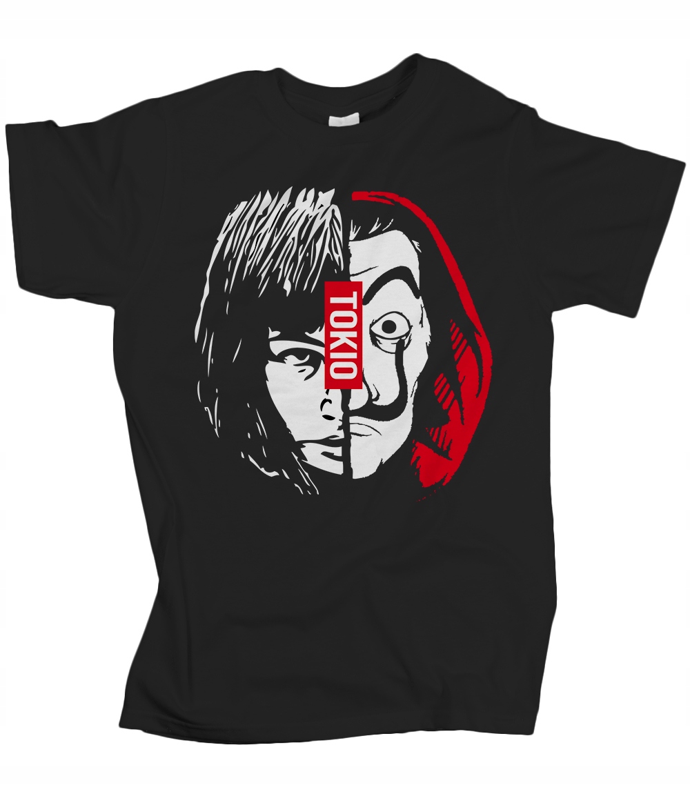 

Koszulka męska Dom z papieru bella ciao Tokio