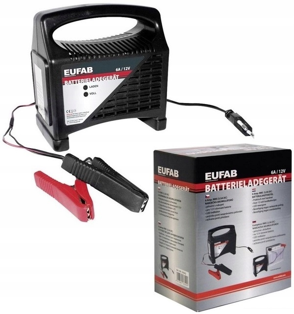 ВЫПРЯМИТЕЛЬ ДЛЯ АККУМУЛЯТОРОВ EUFAB 6A / 12V