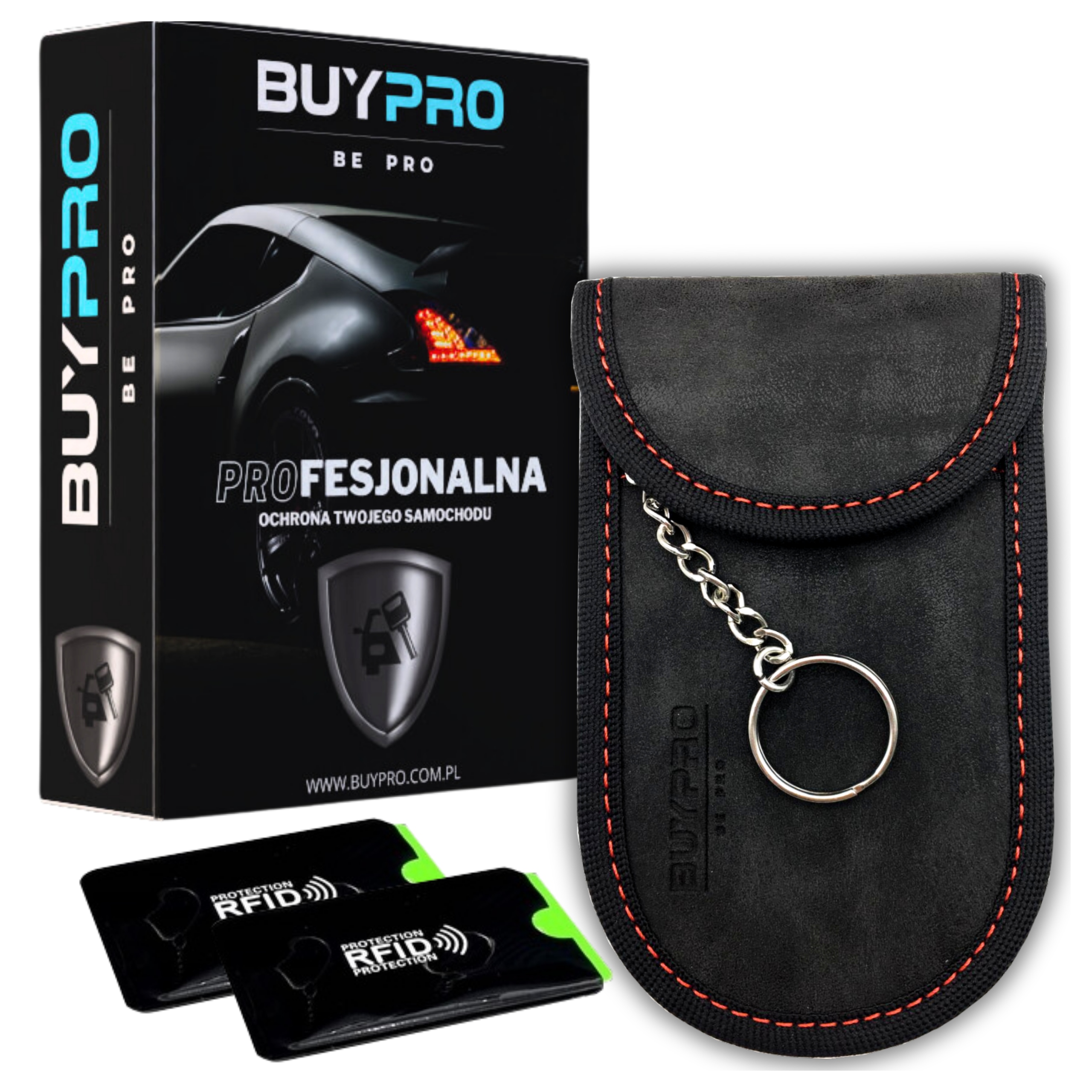 Etui na Kluczyk Klatka Faraday Blokada Sygnału Keyless Pokrowiec Faraday