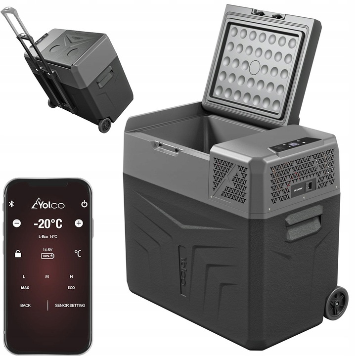 

Lodówka kompresorowa Yolco BX50 Carbon z Bluetooth