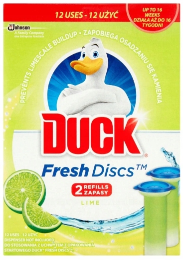 

Duck Fresh Discs Żelowy Krążek Wc 12SZT Lime Zapas