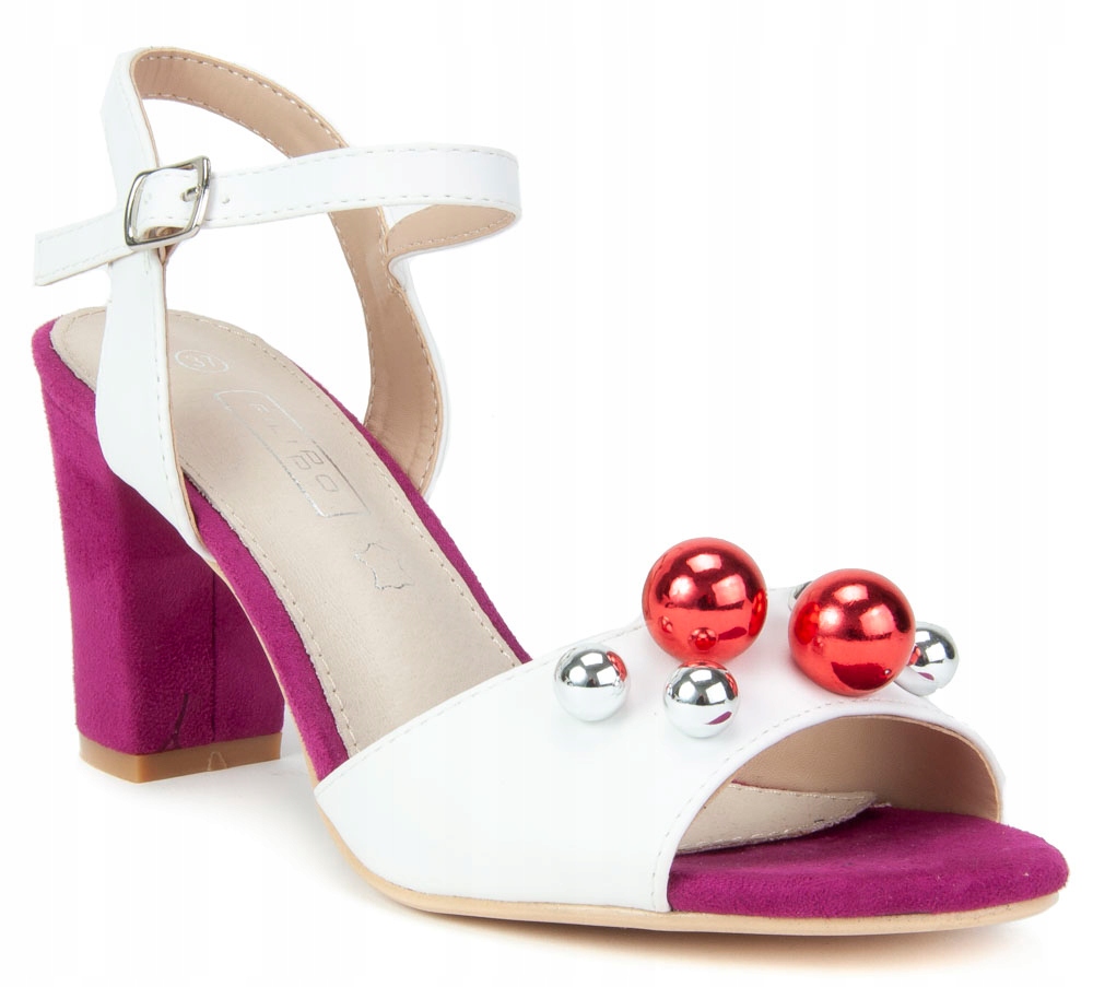 

Sandały Filippo DS772/19 różowo białe r.37