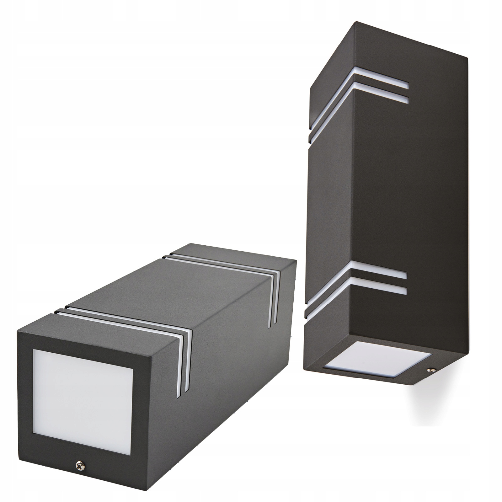 Zahradní lampa Fasádní venkovní nástěnné svítidlo 2x GU10 IP44 Černá