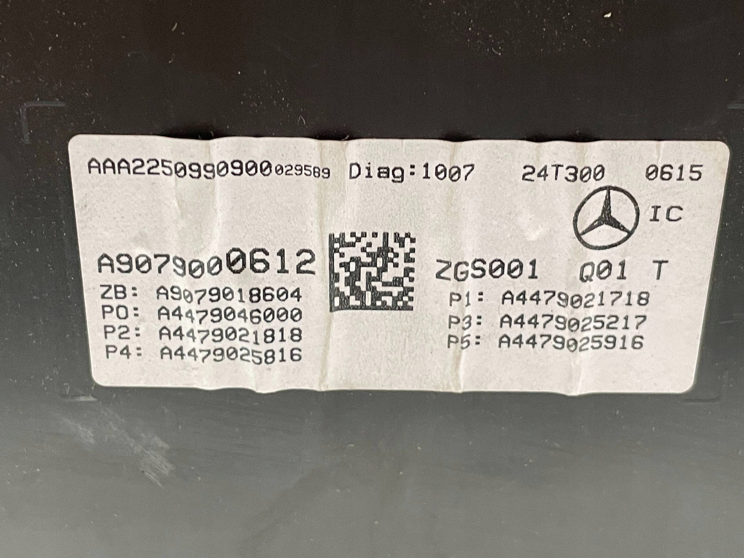 MERCEDES SPRINTER 907 dials dials OEM A9079000612 !J