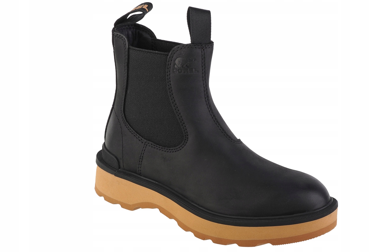 Sorel Hi-line Chelsea [40] Dámské kožené lodičky černé barvy