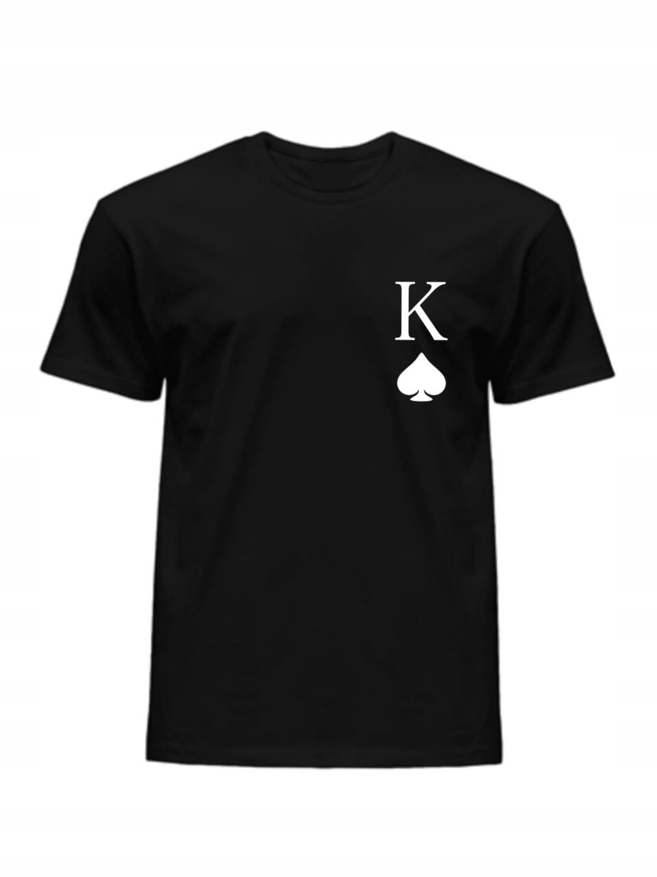 

Koszulka T-shirt Męski King Walentynki Czarny XXL