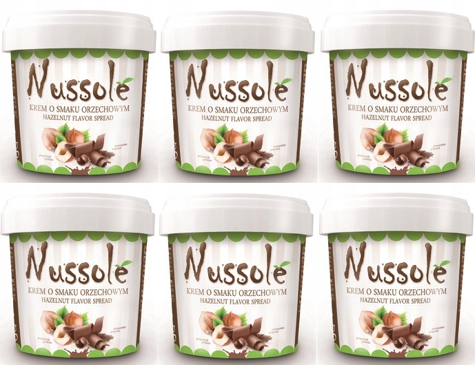 Levně 6 x 600 g Nussole krém s oříškovou příchutí Karton