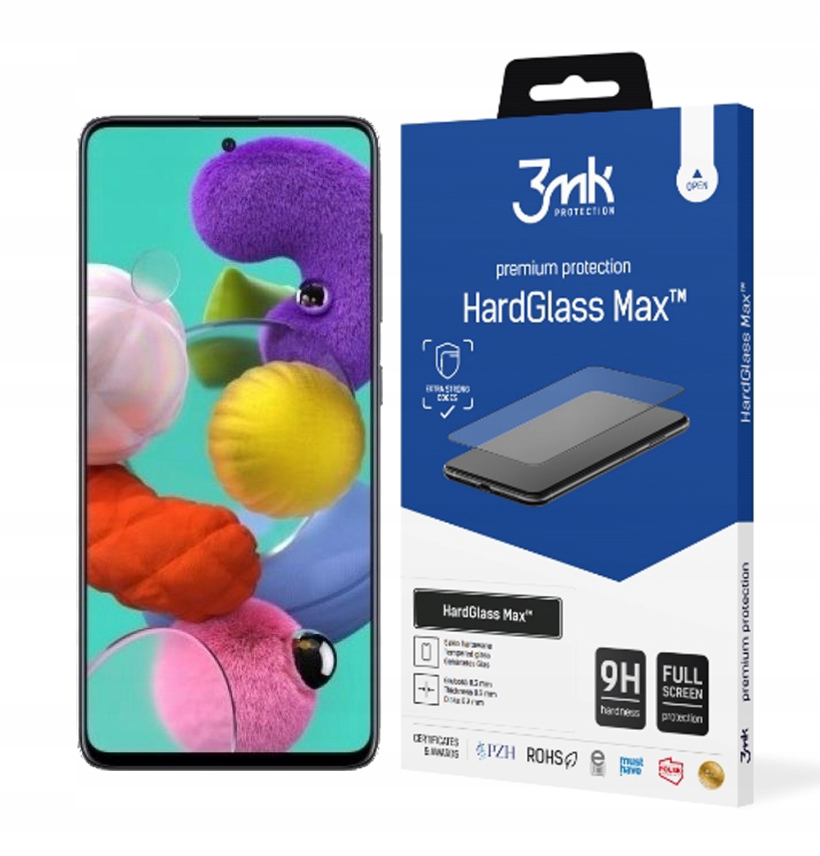 

3MK Hardglass Max do Samsung A715 Galaxy A71