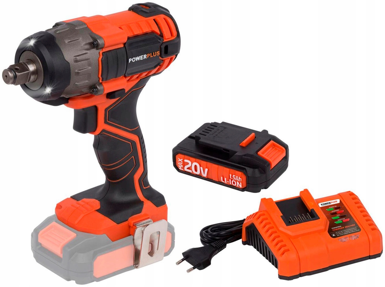 KLUCZ UDAROWY AKUMULATOROWY LI-ION 20V LED 1/2''