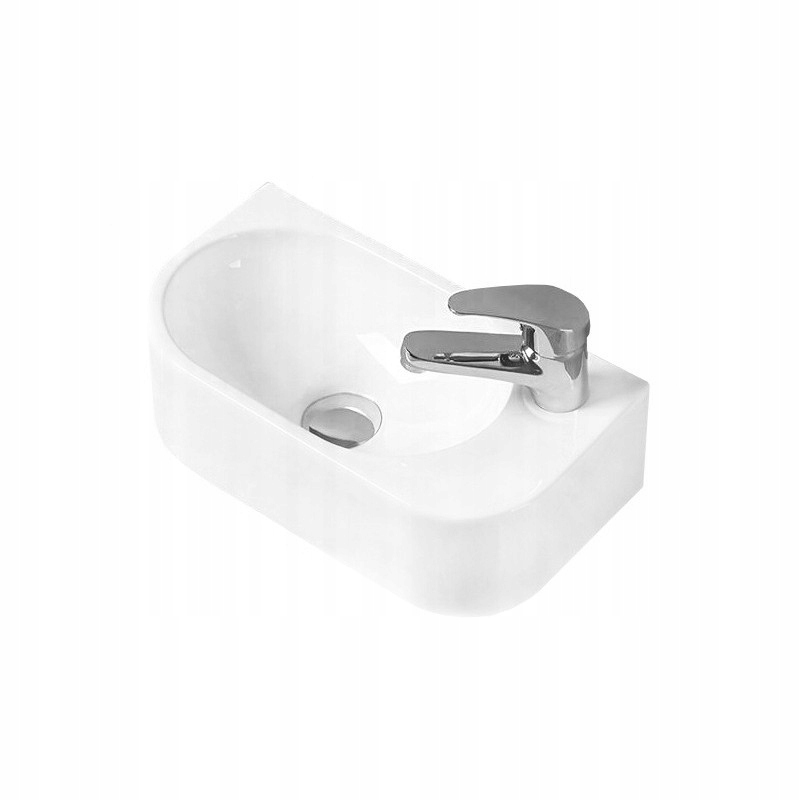 Mexen Viera umyvadlo na desku pravé 40 x 21 cm, Bílá -21274000R