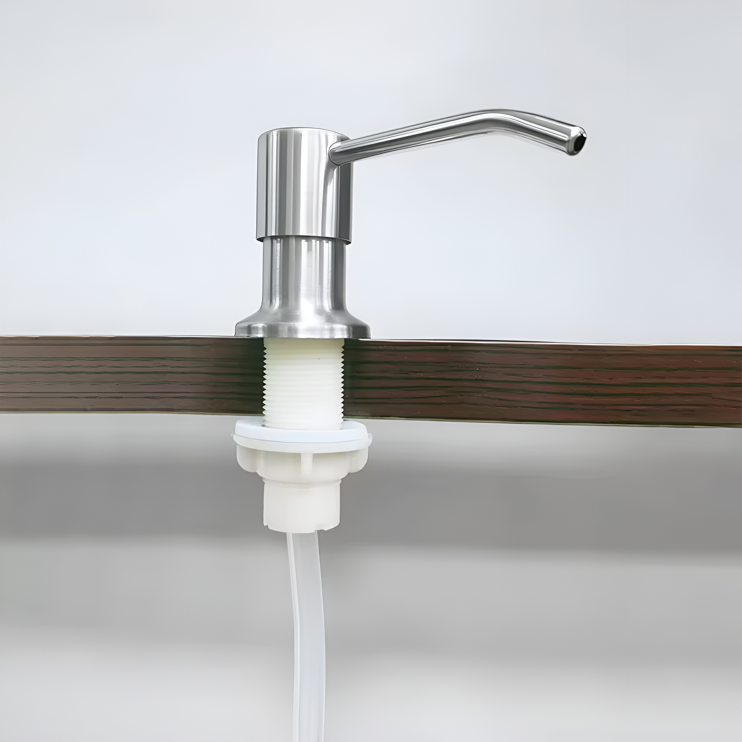 DELVANT DOZOWNIK DO MYCIA NACZYŃ PŁYNU MYDŁA ZLEWOZMYWAKA DO ZLEWU CHROM Kolor pompki chrom