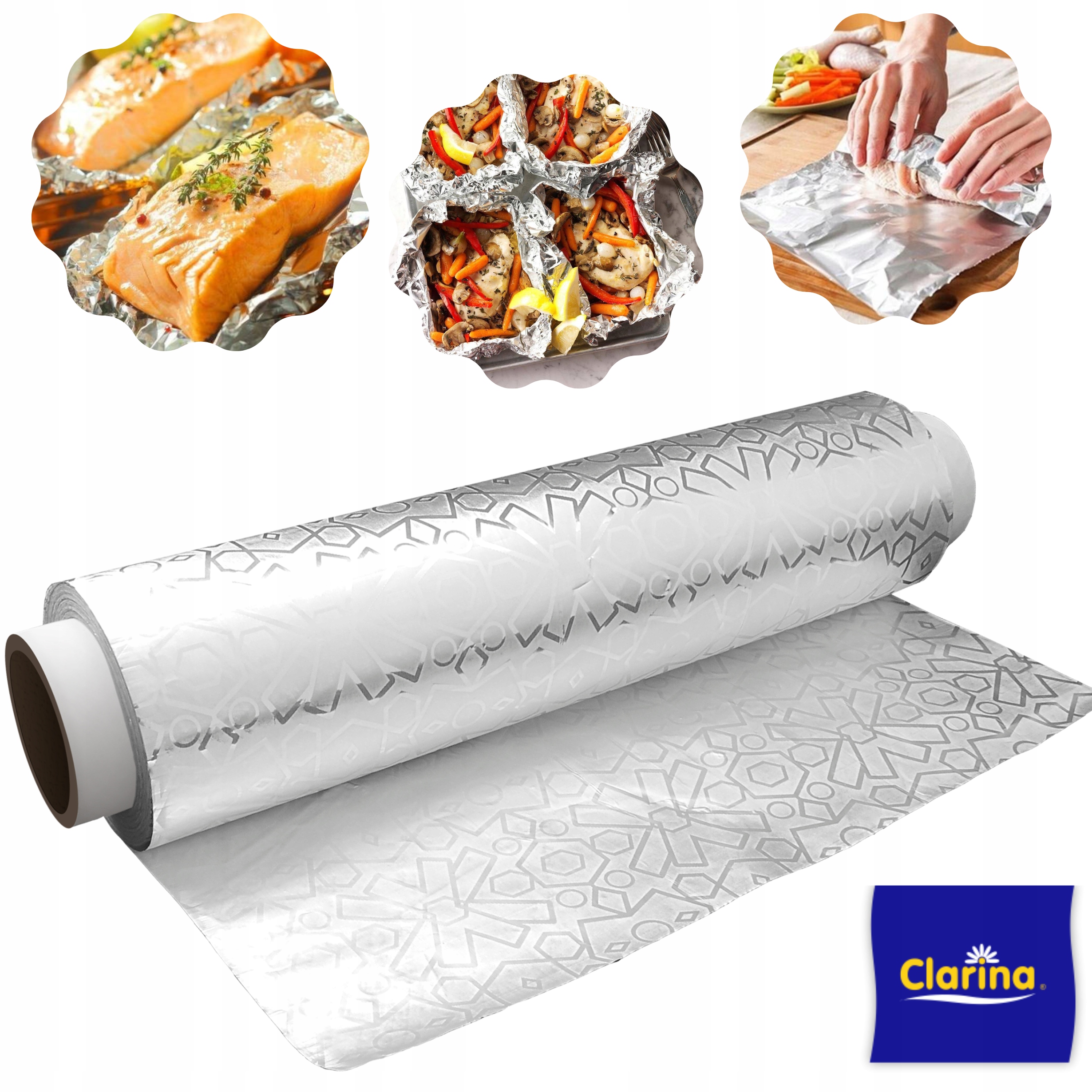 

Folia aluminiowa Gruba 29cm Z Tłoczeniem