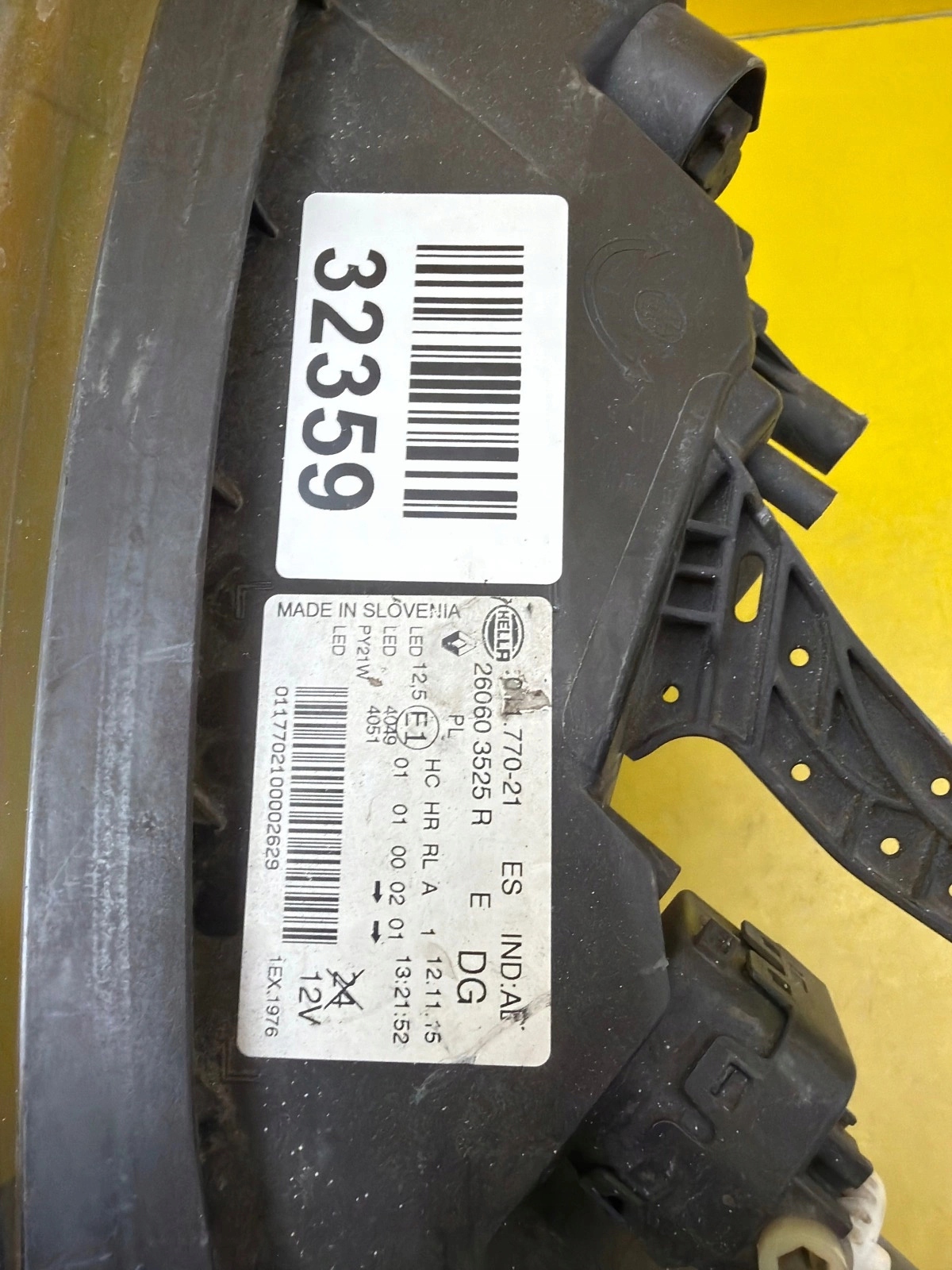 light left front Renault Kadjar Full Led 260600681R