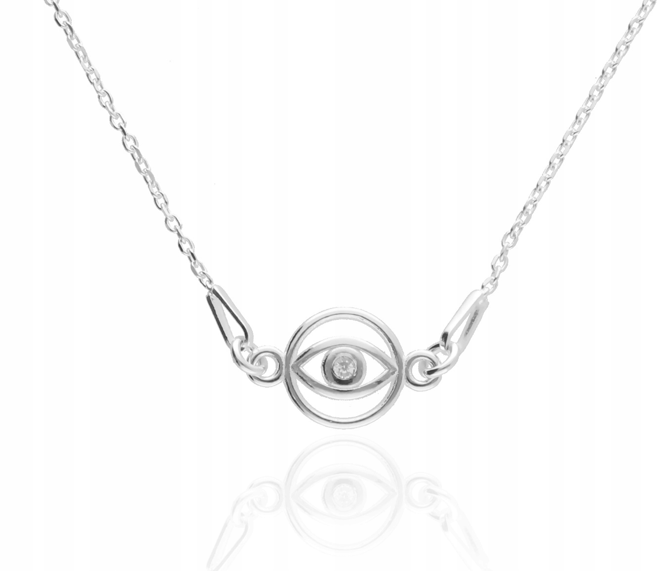 Stříbrný náhrdelník Oko Proroka s okem proroka, talisman Stříbro 50 cm krabička