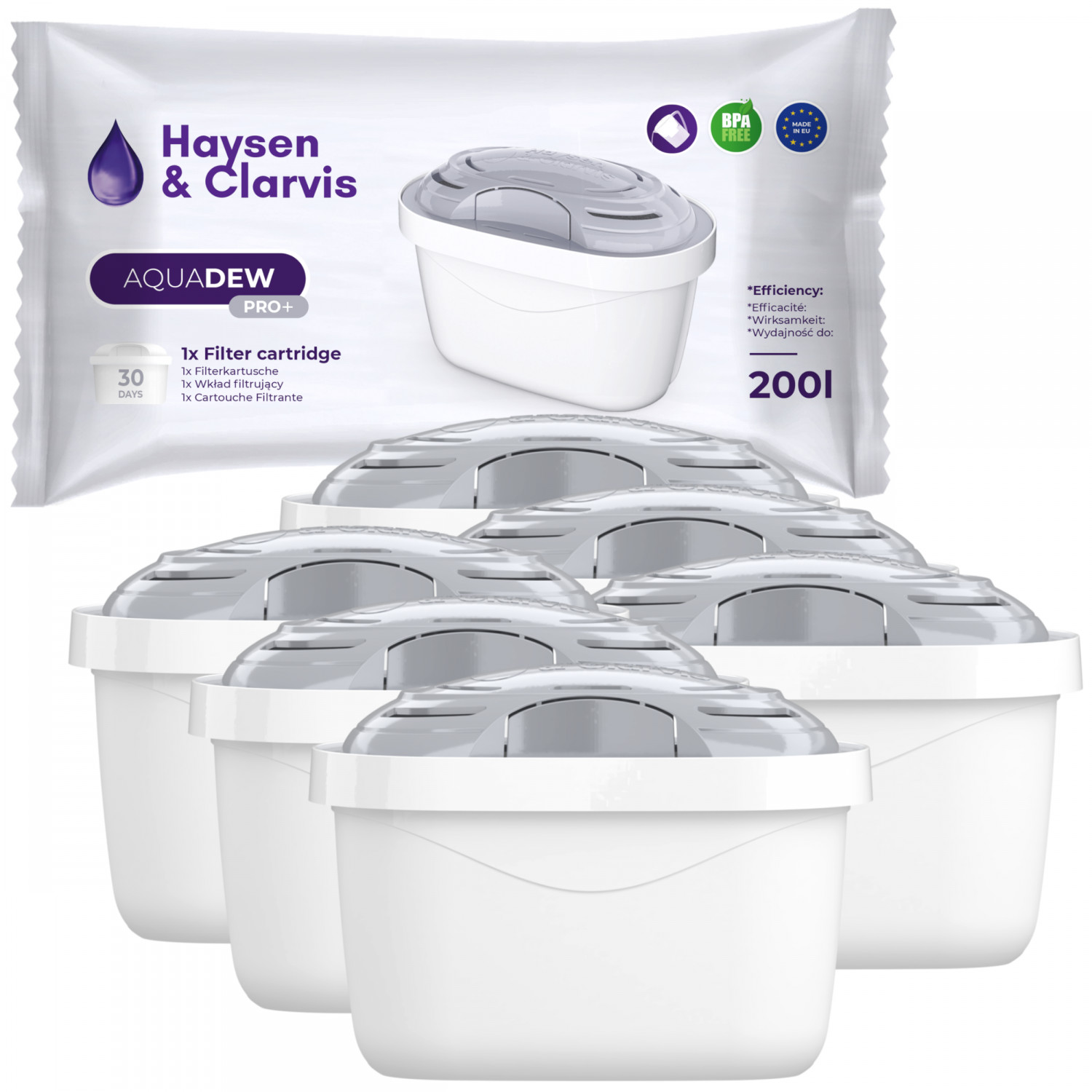 

6x Filtr Do Twardej Wody Do Dzbanka Brita Aquaphor