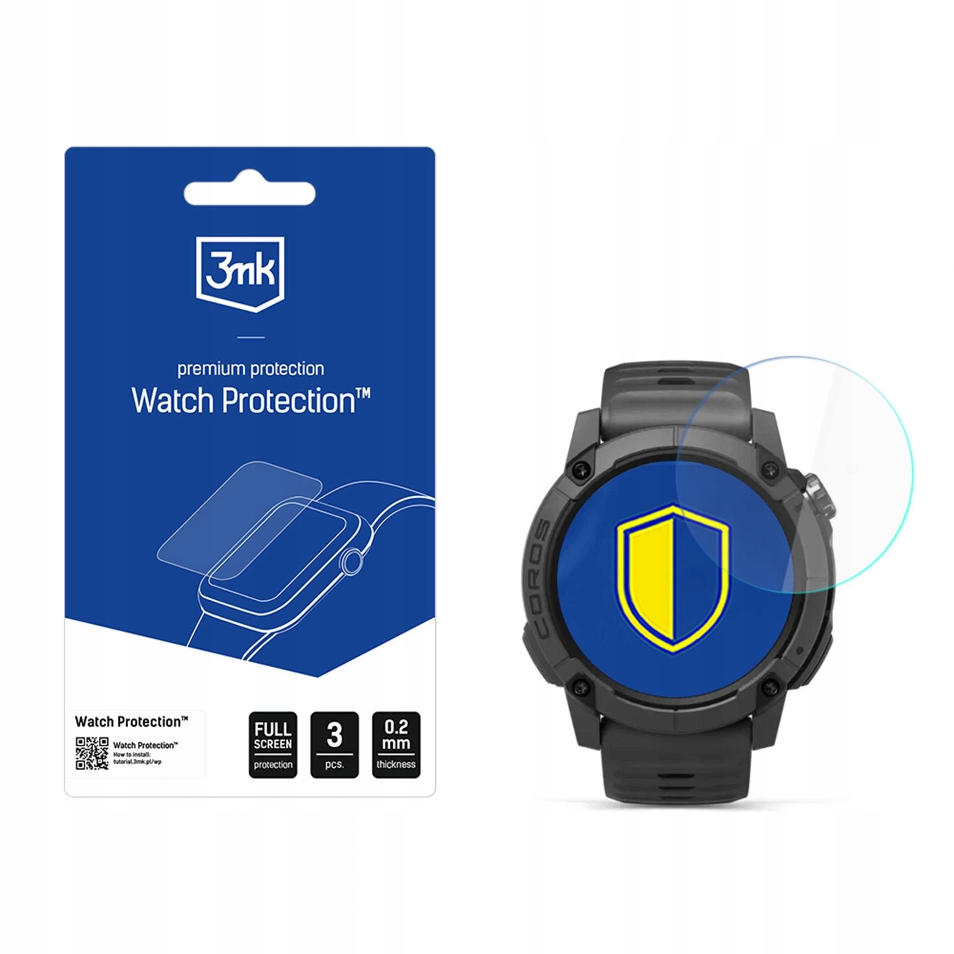 3 szt. Folia ochronna na ekran do Coros Nomad 3mk Watch Protection
