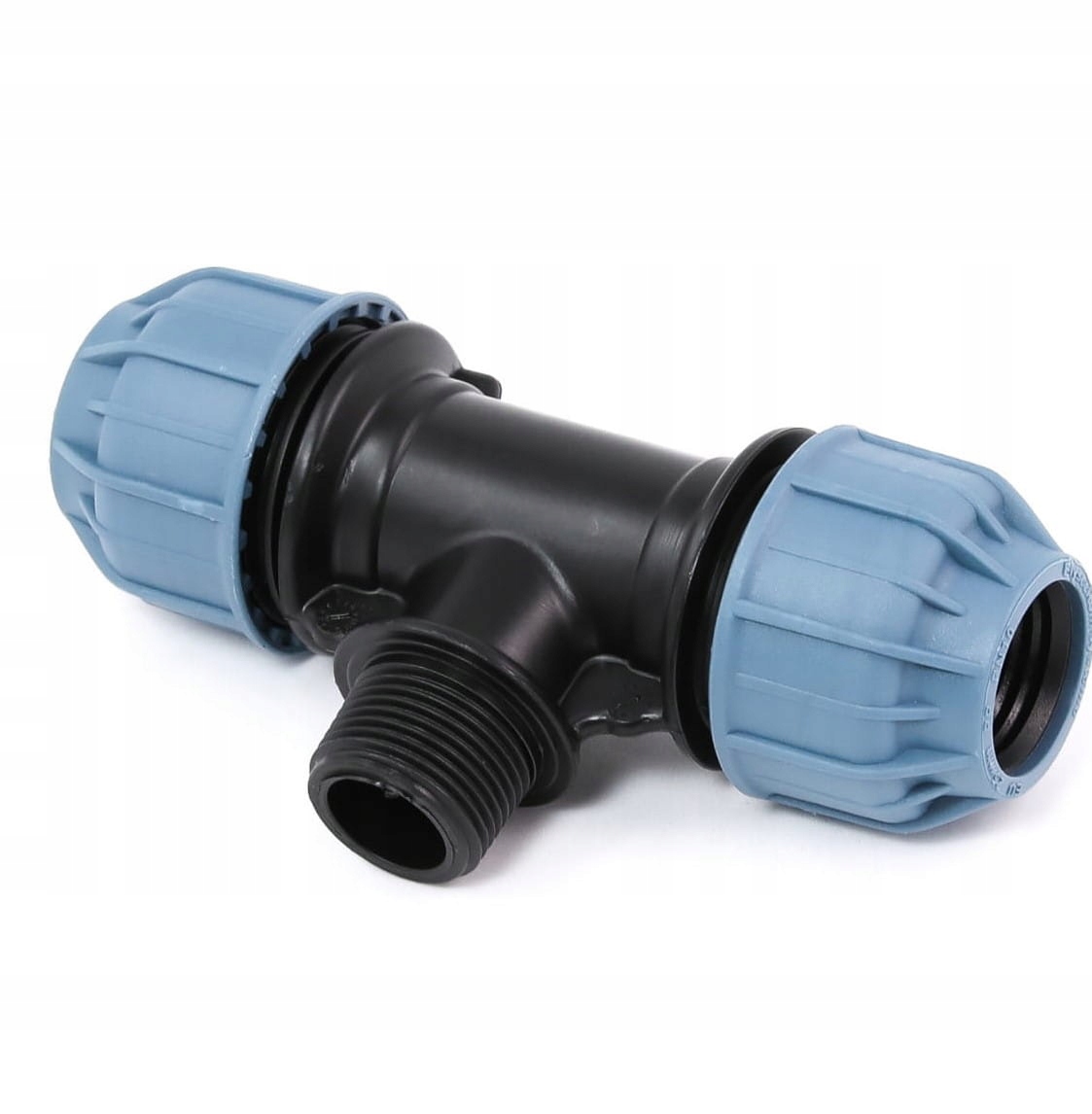 Trójnik skręcany PE 32-1/2M-32 gwint zewnętrzny na rurę PE 32 Kod producenta trójnik 32-1/2M-32